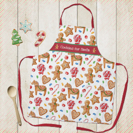Delantal Cookies de navidades para el Apron de horneado bla
