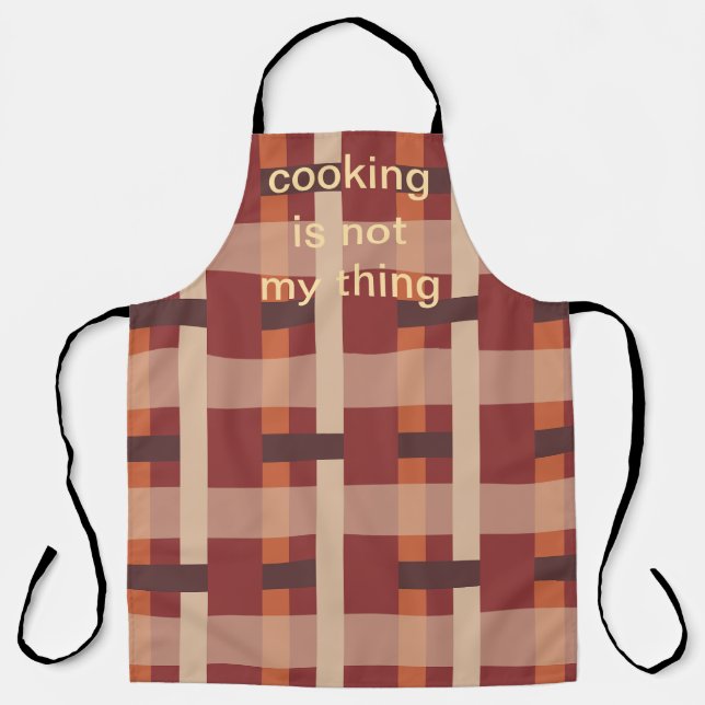 Delantal Cooking is not my thing.  (Anverso)