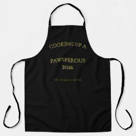 Delantal Cooking Up a Pawsperous 2026 All-Over Print Apron
