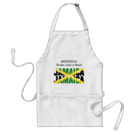 Delantal COOKS personalizados COMO UN JEFE DE Jamaica