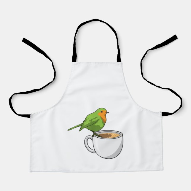 Delantal Copa de Café de Aves (Anverso)