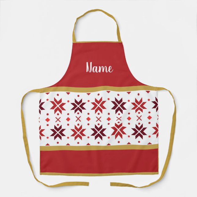 Delantal Copo de nieve personalizado (Anverso)