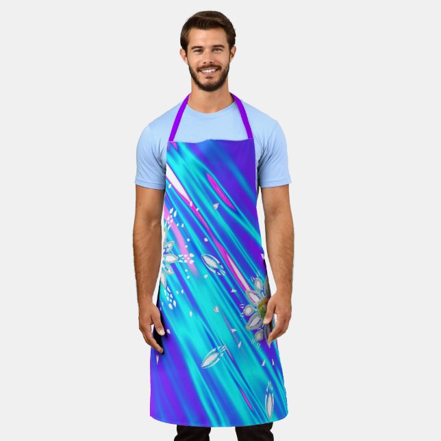 Delantal Copos de nieve purpurina (Gastado)