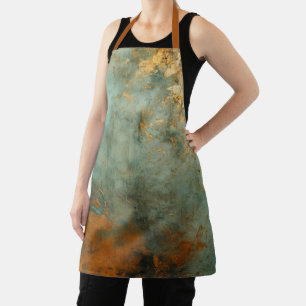 Delantal Copper Patina Rustic Metallic