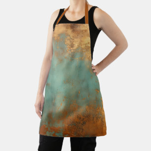 Delantal Copper Patina Rustic Metallic