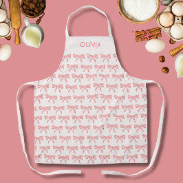 Delantal Coquette Aesthetic Rubor chicas de arco rosa