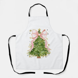 Delantal Coquette Bow Christmas Tree Holiday Outfit W