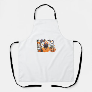 Delantal Coquette Halloween lindo gato bows calabaza Spooky