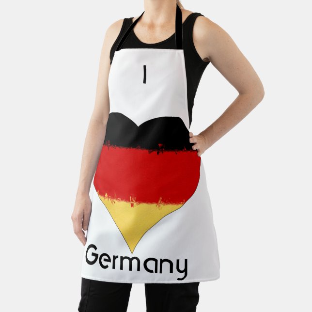 Delantal Corazón Alemania Patrimonio de la Bandera Alemana (in situ)