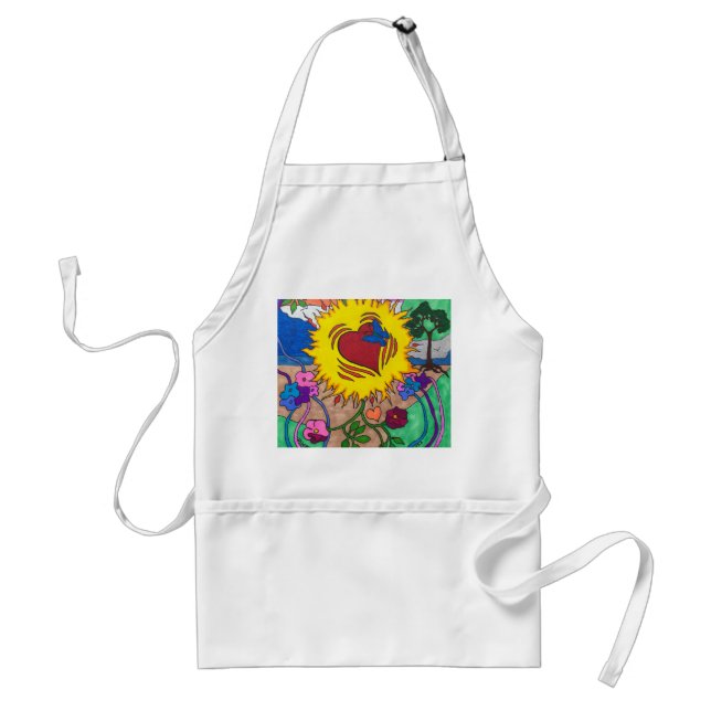 Delantal Corazón Apron Con Bolsillos (Frente)