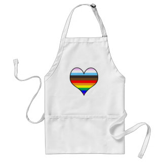 Delantal Corazón arcoiris