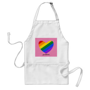 Delantal Corazón arcoiris #1 Apron