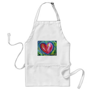Delantal Corazón con esperanza Personalizado de arte Apron