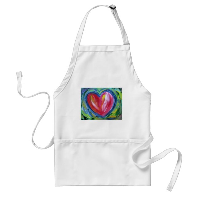 Delantal Corazón con esperanza Personalizado de arte Apron (Frente)