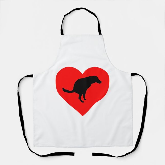 Delantal Corazón de Caca de Perro (Anverso)
