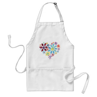 Delantal Corazón de flores
