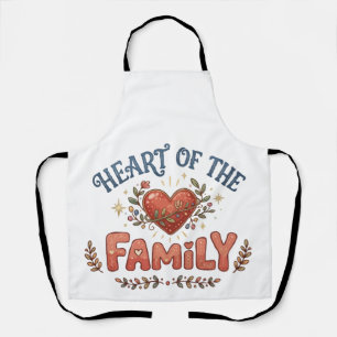 Delantal Corazón de la Familia Corazón Floral