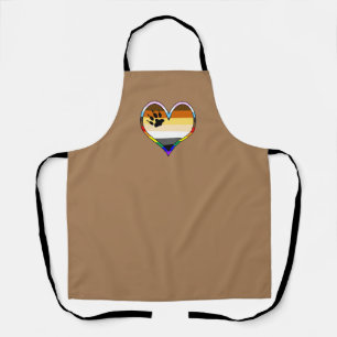 Delantal Corazón de Orgullo de Oso Apron