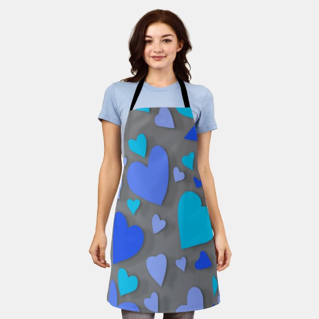 Delantal Corazón de papel decorativo 4 (Gastado)