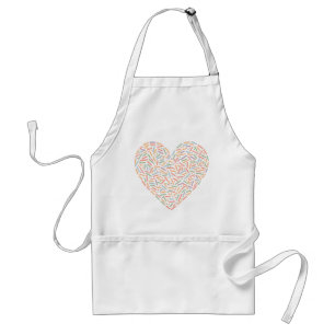 Delantal Corazón de salpicadura suave   Bebé Sprinkle