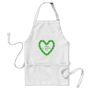 Delantal Corazón del Día de San Patricio