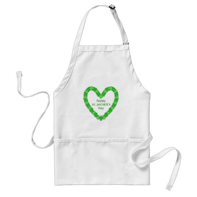 Delantal Corazón del Día de San Patricio (Frente)