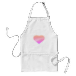 Delantal corazón rosa