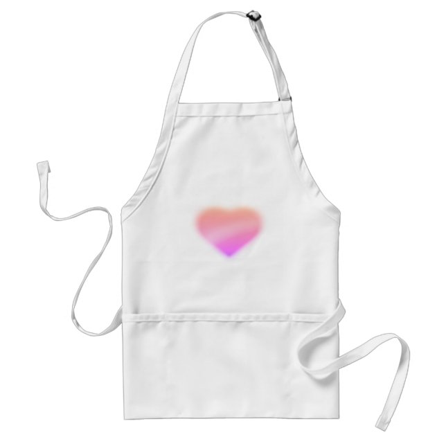 Delantal corazón rosa (Frente)