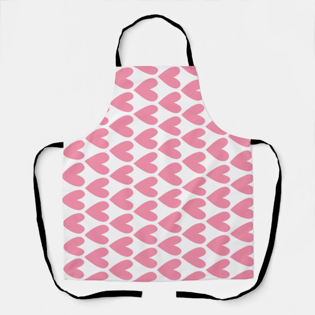 Delantal Corazón rosa (Anverso)