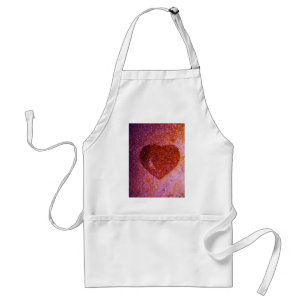 Delantal corazón rosa coral