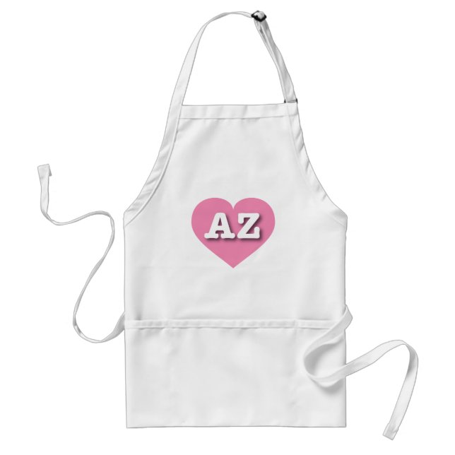Delantal Corazón rosa de Arizona - Amo AZ (Frente)