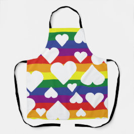 Delantal Corazones arcoiris de Apron