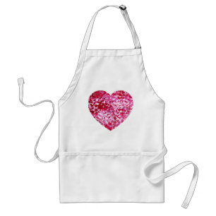 Delantal Corazones confetti rosadas