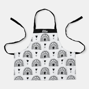 Delantal Corazones De Arcoiris Personalizadas Para Chicas