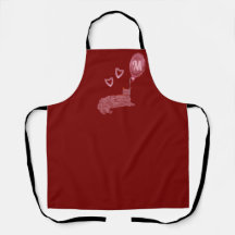 Corazones de gato rosado lindo monogramados