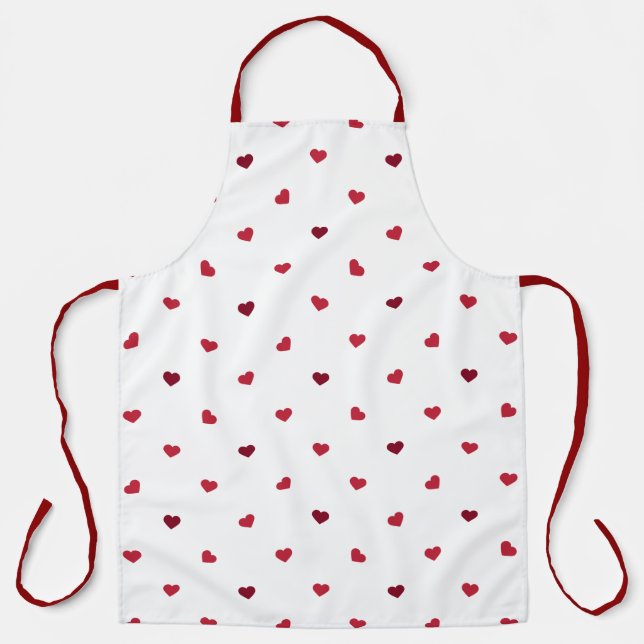 Delantal Corazones rojos (Anverso)