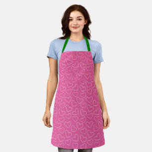 Delantal Corazones rosas Valentines Chef Apron