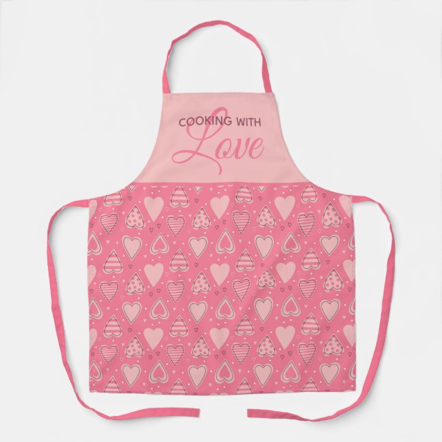 Delantal Corazones y amor Apron (Anverso)