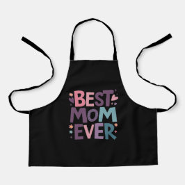Delantal Corazones y flores de la mejor mamá de la historia