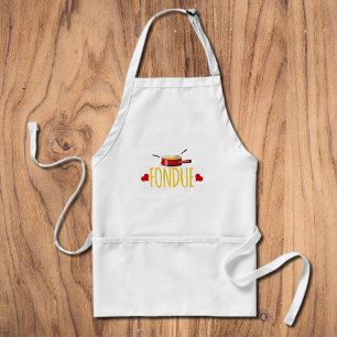 Delantal Corazones y olla de Fondue