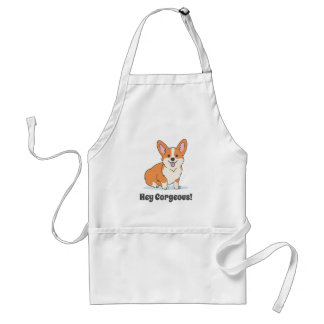 Delantal Corgi Cuppy Curioso Cerdo - Hey Corgeo