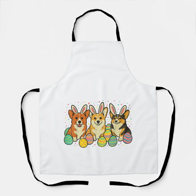 Delantal Corgi Easter T-Shirt_1 (Anverso)