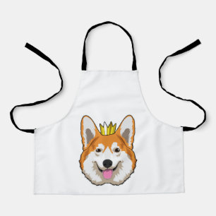 Delantal Corgi galés con corona