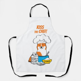 Delantal Corgi Life | Apron | Rojo | 1