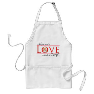 Delantal Corgi Love Apron