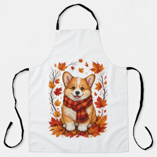 Delantal Corgi perro acogedor de otoño
