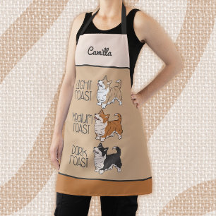 Delantal Corgi Perro & Café