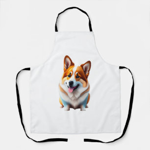 Delantal Corgi perro gracioso lindo animal cachorro estilo 
