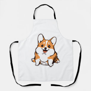Delantal Corgi Puppy Cute Perro Lover Retro