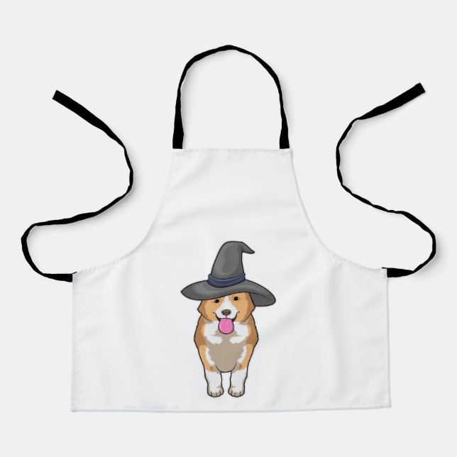 Delantal Corgi Witch (Anverso)